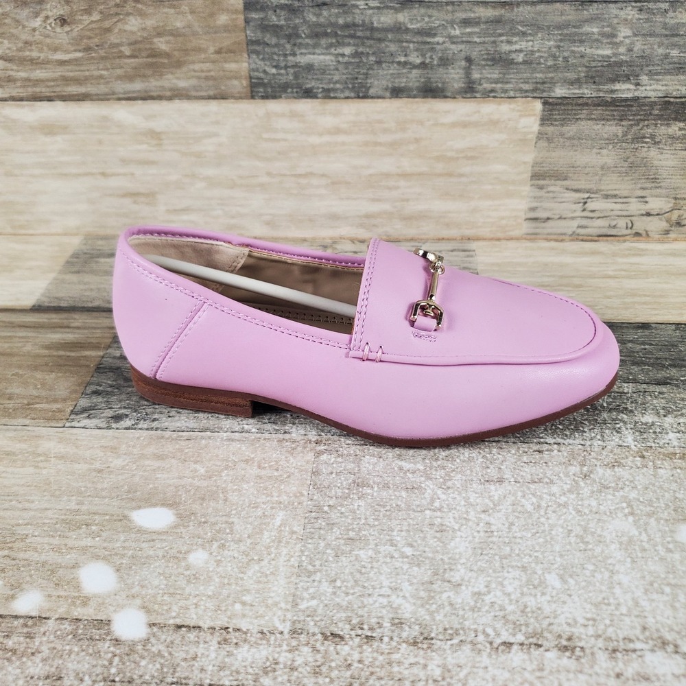 Sam Edelman Loraine Mini Girls Loafers Sz 13 Lilac Leather Comfort Slip On Shoes